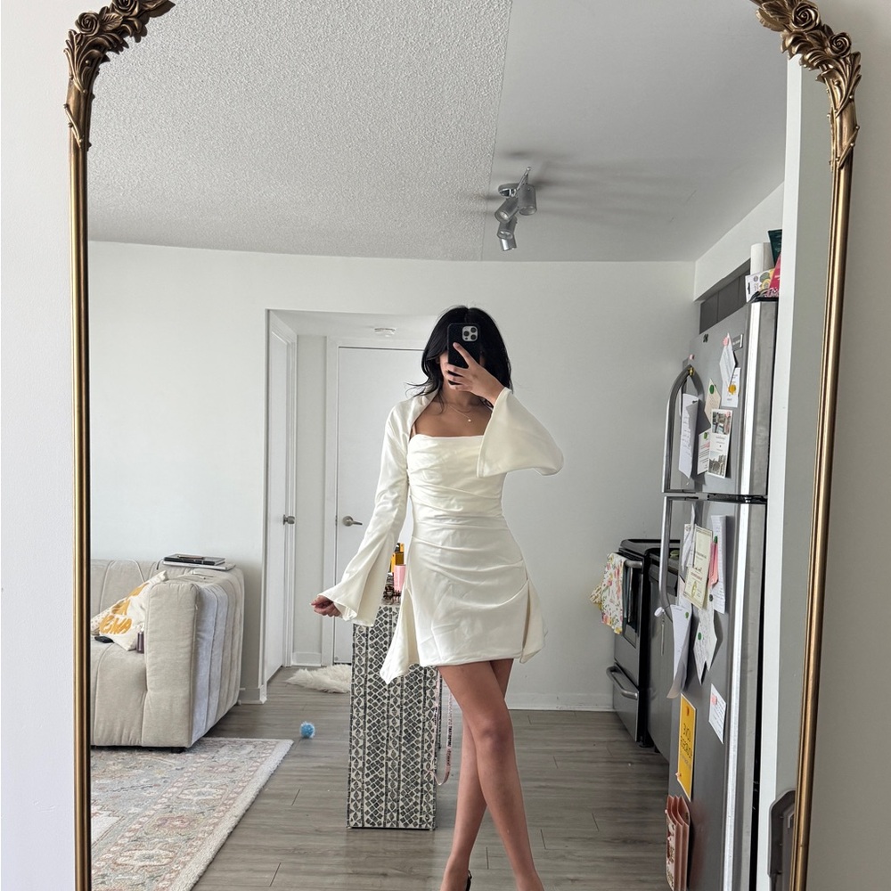 House of CB Toira Dress with Flared Sleeves